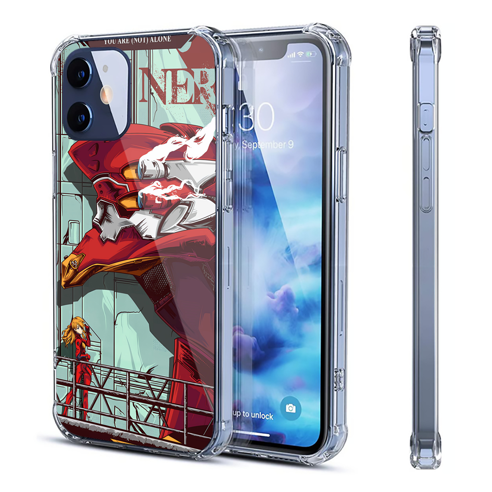 （画像用） EVA 新世紀エヴァンゲリオン 【iPhone 12シリーズ対応】透明スマホケース（クリアソフトケース）